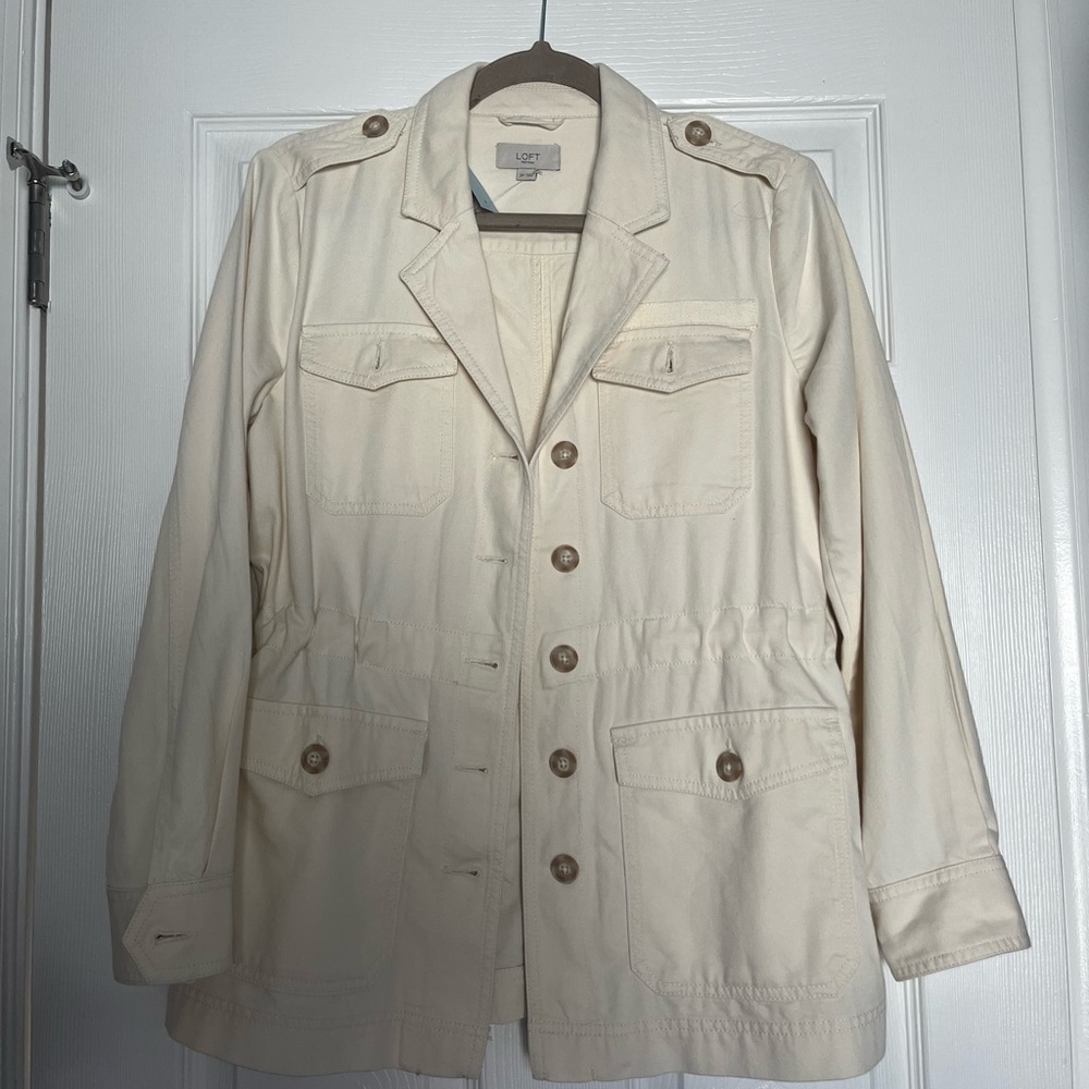 NWT LOFT Cream Women's Jacket